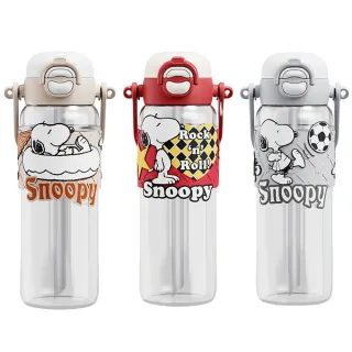 【優貝選】SNOOPY 史努比大容量 TRITAN 吸管/直飲兩用 多用途手提/背帶水壺 780ML(平輸品)