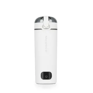 【NICONICO】480ml 便攜式雙電壓熱水壺 NI-TK2417(全球通用電壓 食品級304不鏽鋼)