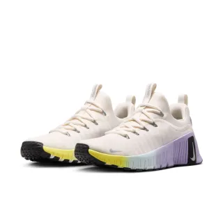 【NIKE 耐吉】運動鞋 訓練鞋 女鞋 W NIKE FREE METCON 6 SE 米白色 紫 緩震 支撐 透氣(HJ6214001)