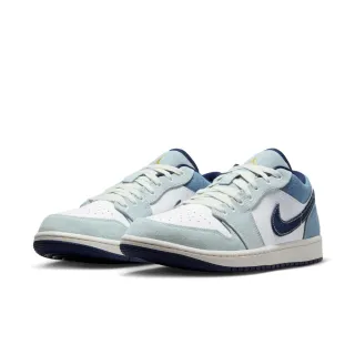 【NIKE 耐吉】運動鞋 籃球鞋 男鞋 AIR JORDAN 1 LOW SE 白藍 牛仔藍 丹寧 喬丹 低筒 AJ1(IH0648141)