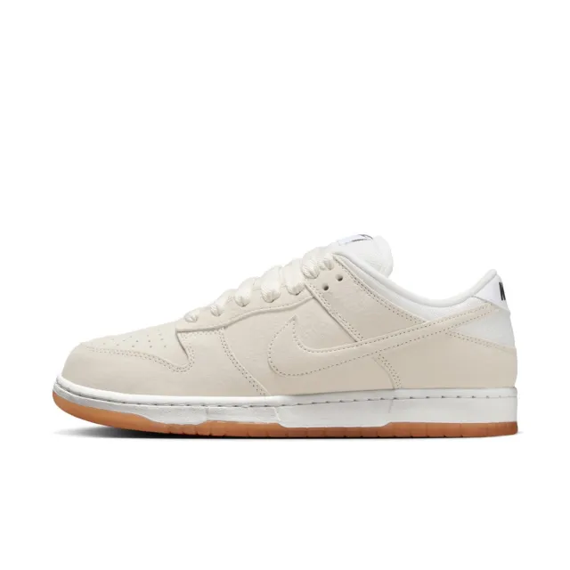 【NIKE 耐吉】運動鞋 滑板鞋 男鞋 NIKE SB DUNK LOW PRO B 米白 麂皮 膠底 復古 低筒(HJ0367100)