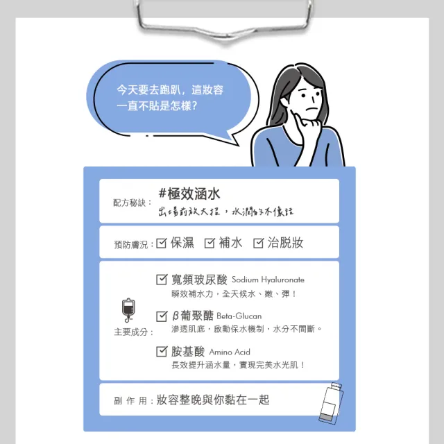 【Neogence 霓淨思】跑趴超貼妝極效涵水面膜4片/盒