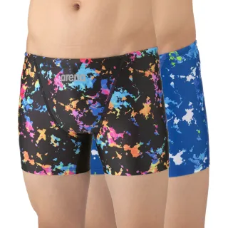 【arena】訓練款 男士 平口四角 高彈耐氯 溫泉褲防尷尬 限量 春夏新款(AS5SWZ19M)