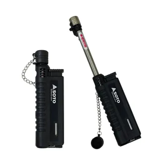 【SOTO】伸縮防風點火器-黑色 ST-480CBKEXP(填充式打火機)