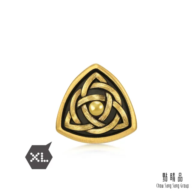 【點睛品】Charme XL 雋勇力量 黃金黑鑽石串珠