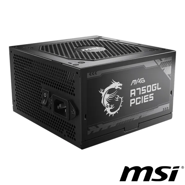 【MSI 微星】MAG A750GL PCIE5 80PLUS 750W 金牌 電源供應器