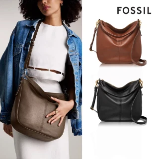【FOSSIL】Jolie 真皮新月Hobo斜背包 大款 (多色可選)