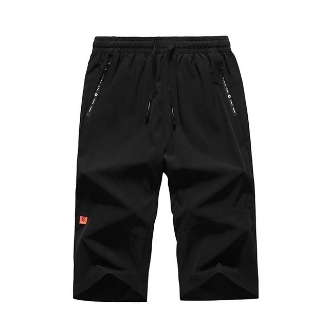 【米蘭精品】現貨+預購 工裝褲休閒長褲(微彈寬鬆透氣七分男褲子4色74ks56)