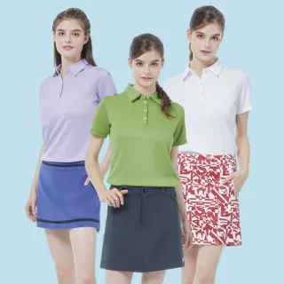 【Snowbee 司諾比】女款經典素面短袖POLO衫(多色任選 女款高爾夫球衫 球衣 跑步 登山 運動衫 吸濕排汗)