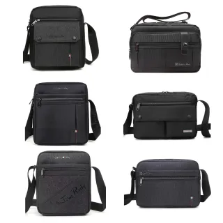 【Valentino Rudy 范倫鐵諾.路迪】人氣款多隔層收納休閒 橫/直式斜背/側背包(七夕情人節禮物 送禮 男包)