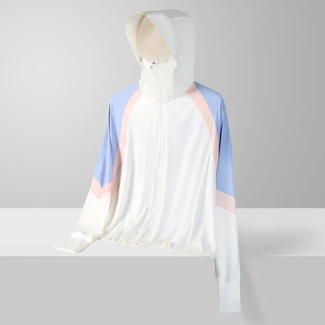 【米蘭精品】現貨+預購 防曬外套速乾冰絲連帽外套(女防曬衣3色74ks66)