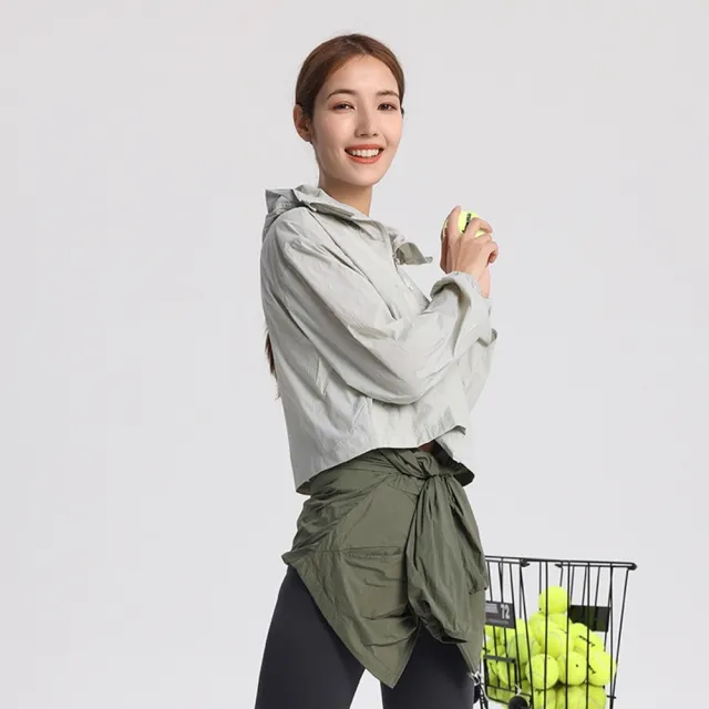 【米蘭精品】現貨+預購 防曬外套速乾冰絲連帽外套(女防曬衣4色74ks51)