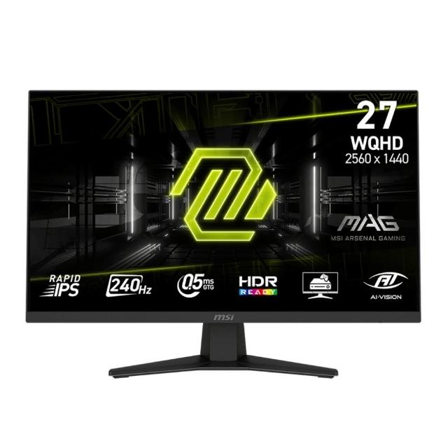 【MSI 微星】MAG 274QF X24 27型 Rapid IPS 2K 240Hz 電競螢幕(WQHD/0.5ms)