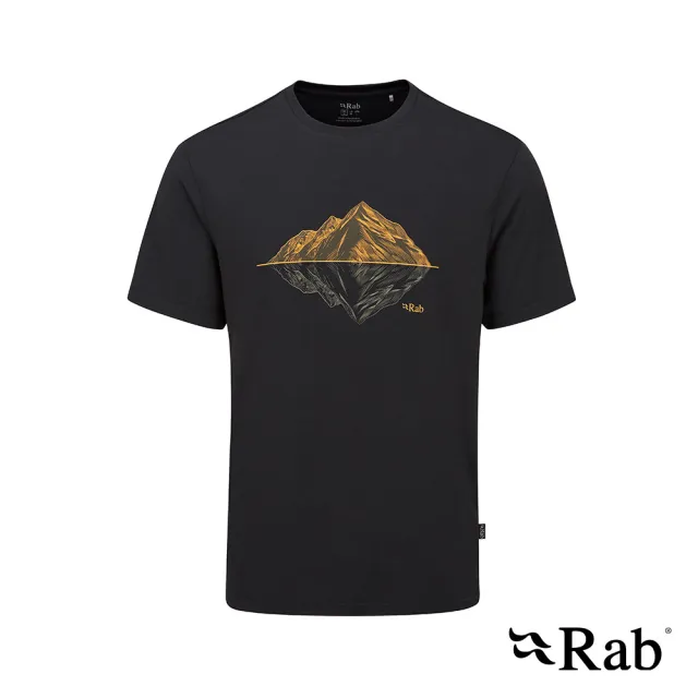 【RAB】Crimp Reflection Tee 短袖山脈倒影快乾T恤 男款 鯨魚灰 #QBL72