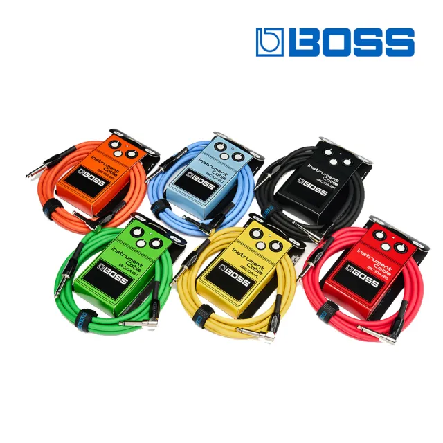 【BOSS】BIC-10A 效果器導線 3米 多色款(原廠公司貨 商品保固有保障)