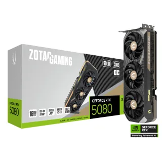 【ZOTAC 索泰】組合★GAMING GeForce RTX 5080 SOLID CORE OC 顯示卡(V+850W+B760M+鍵盤+32型螢幕)
