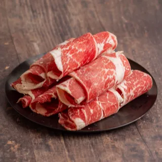 【小嚼士】Choice霜降肩胛牛肉片 500g 買2送1/共3包(火鍋肉片 烤肉片 牛小排 美國牛 雪花牛 肩胛肉)