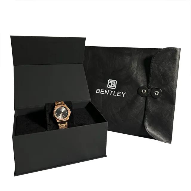 【Bentley 賓利】URBAN ELEGANT天穹系列 BL-11-44 玫灰 質感 輕奢 女錶(附信封卷包收納袋+磁吸錶盒/說明書)