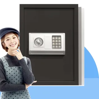 【發億金庫】DB-50 智慧型保險箱（黑/白/灰）(密碼 緊急開啟鑰匙)