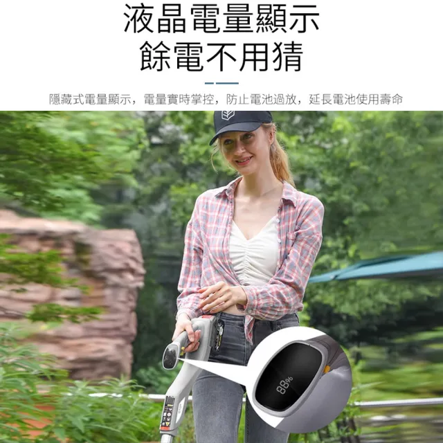 【Ogula 小倉】除草機 割草機 手推割草機十節一電+全套配件(割草機/除草機/鋰電草坪機)