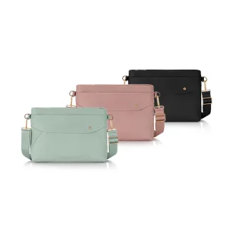 【Samsonite 新秀麗】VALERIE 時尚商務多功能輕量斜肩包/斜背包/女包/側背包/單肩包/肩背包(多色可選)