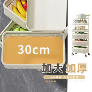 【Clook 鹿客家居】旋轉收納置物推車-五層(美容推車 推車收納 置物架 手推車 收納架 層架)