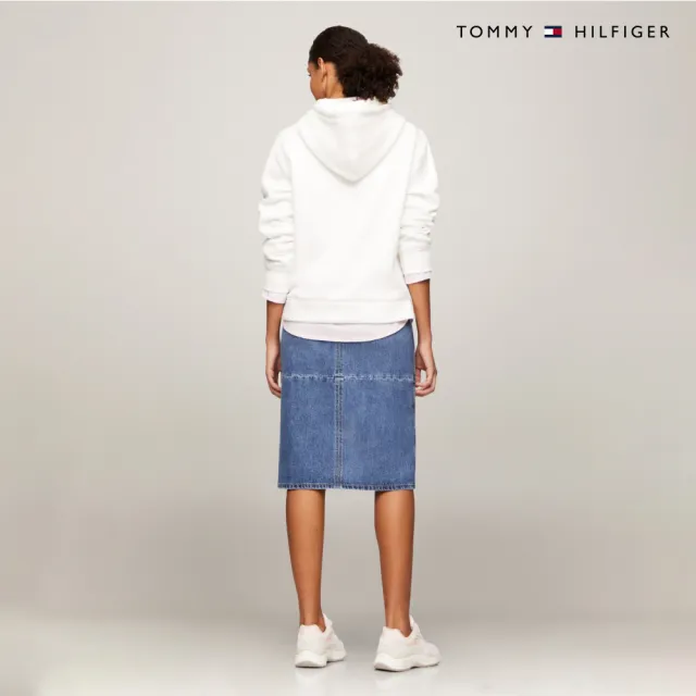 【TOMMY HILFIGER】官方旗艦館 金屬 Hilfiger 連帽衫 _白色