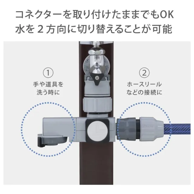 【TAKAGI】水管轉接頭零件 2種出水模式 適用水龍頭外徑16〜18釐米(G1074GY)