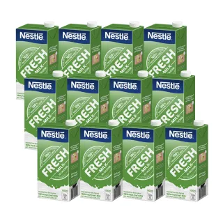即期品【Nestle 雀巢】全脂牛奶 1000mlx12罐(箱購)