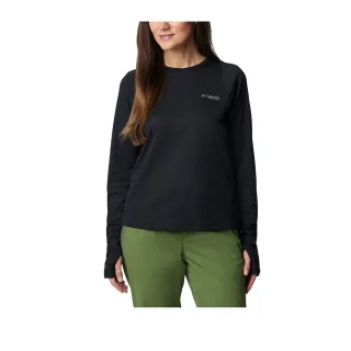 【Columbia 哥倫比亞】女款-超防曬UPF50快排長袖上衣-黑色(UAR26910BK/JS)