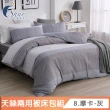 【ISHUR 伊舒爾】贈絲柔防蹣抗菌枕2入 細緻天絲兩用被床包組(單/雙/加大 均一價 3M吸濕排汗技術 多款 速達)