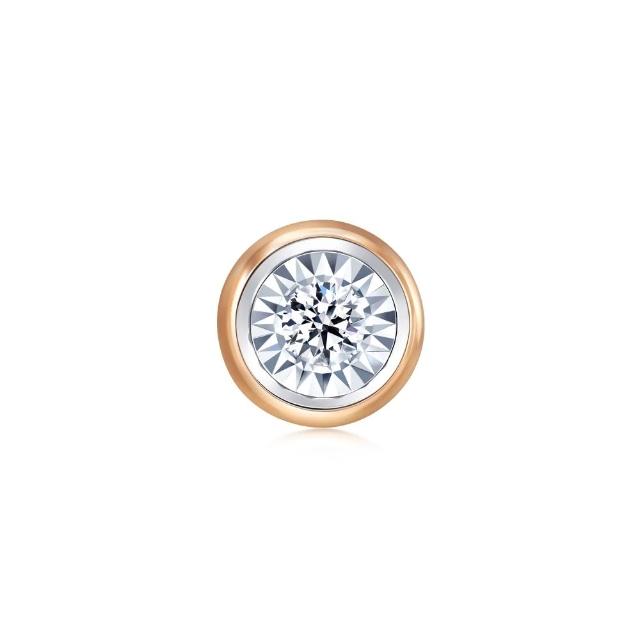 【點睛品】Daily Luxe 5分 炫幻星光 18K金鑽石耳環(單只)