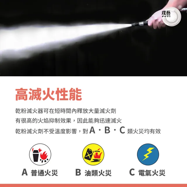 【璞藝】《滅火器放置組》10型乾粉滅火器YL-C10+鐵製放置盒(消防署認證/10P滅火器/放置箱/放置器/附掛勾)