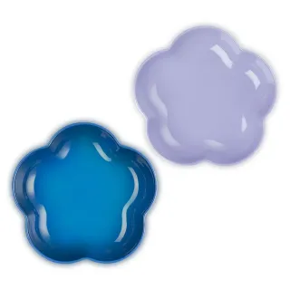 【Le Creuset】瓷器花型盤-中(薰衣草/馬賽藍 2色選1)
