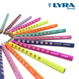 【LYRA】三角洞洞鉛筆18入任選三色各6支