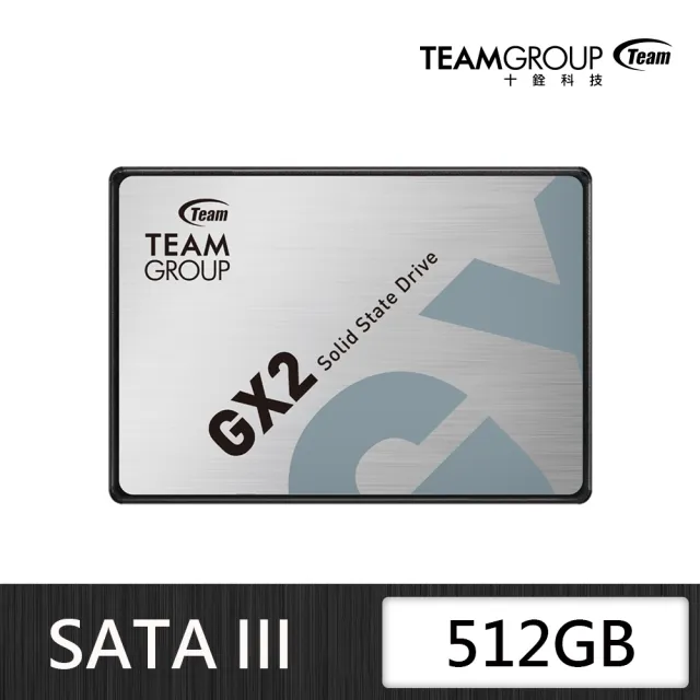 Team 十銓】GX2 512GB SATA ssd固態硬碟讀530M/寫430M - momo購物網