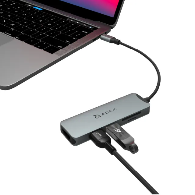 【ADAM 亞果元素】Hub A05 USB-C Gen2 五合一多功能高速集線器