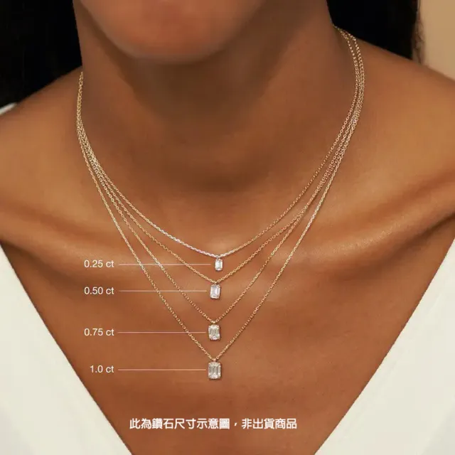 【Luster】經典IGI 1克拉 Fancy Intense Pink 雷帝恩形 培育 粉紅鑽 項鍊(年貨節優惠!限量搶購中!)