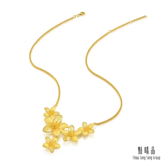 【點睛品】桃花 婚嫁黃金項鍊_計價黃金
