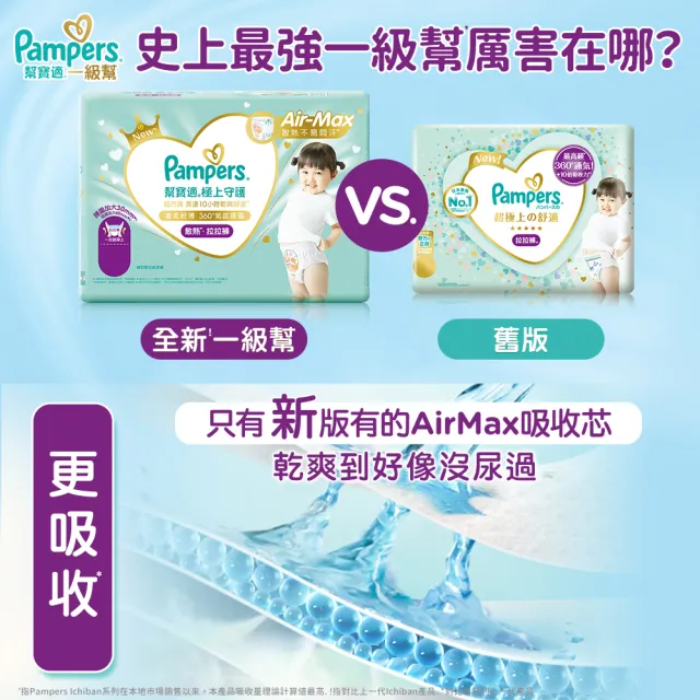 【幫寶適】一級幫 極上守護 散熱拉拉褲 XXL 24片 嬰兒褲型紙尿褲/尿布(特有氣感腰圍速乾不悶濕)