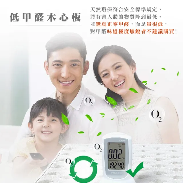 【本木】日比野 LED燈光臥室三件組-雙大6尺 梅爾獨立筒床墊+床頭+木屐底(雙大6尺)