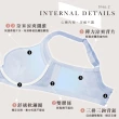 【Clany 可蘭霓】台灣製無痕包覆集中軟鋼圈透氣大罩杯 BCDE女內衣(柔霧藍鑽6997-61)