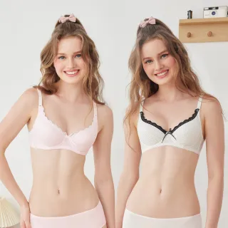 【Clany 可蘭霓】3件組 棉質軟鋼圈薄杯舒適 BCD罩杯內衣 少女 成長型 學生(台灣製.顏色隨機出貨)