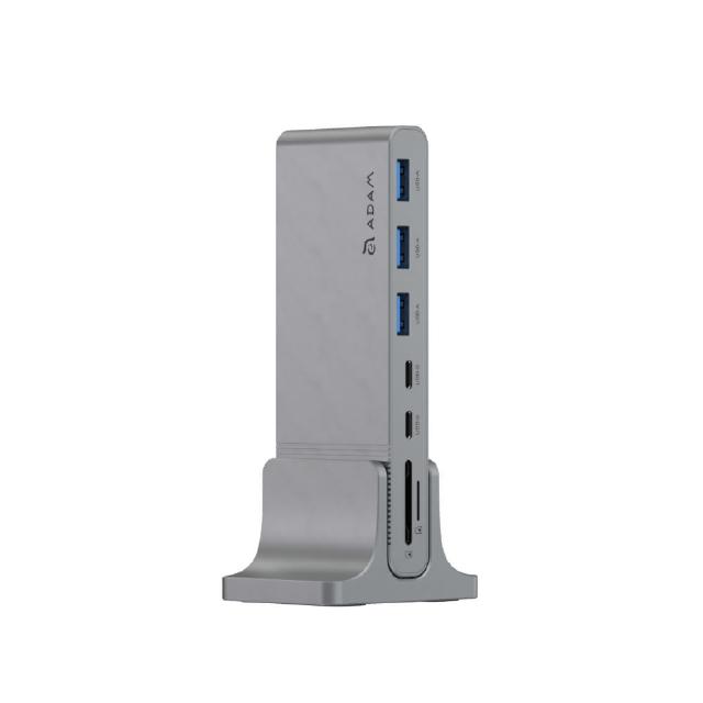 【ADAM 亞果元素】Hub Pro S USB-C 十二合一多功能集線器(全金屬鋁合金打造)