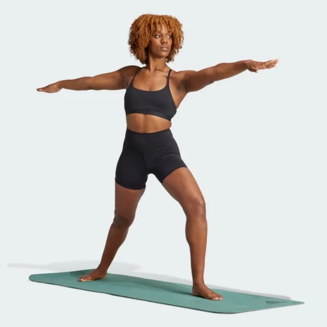 【adidas 愛迪達】All Me 5inch L 女 緊身/內搭褲 5吋短版緊身褲 瑜伽 黑 亞版(IL7325)