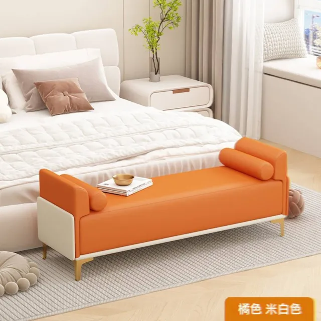 【w燕妮工藝】180*40*40cm(換鞋凳 沙發凳 長條凳 床尾凳 輕奢床尾凳 扶手凳 休息凳 預購15天)