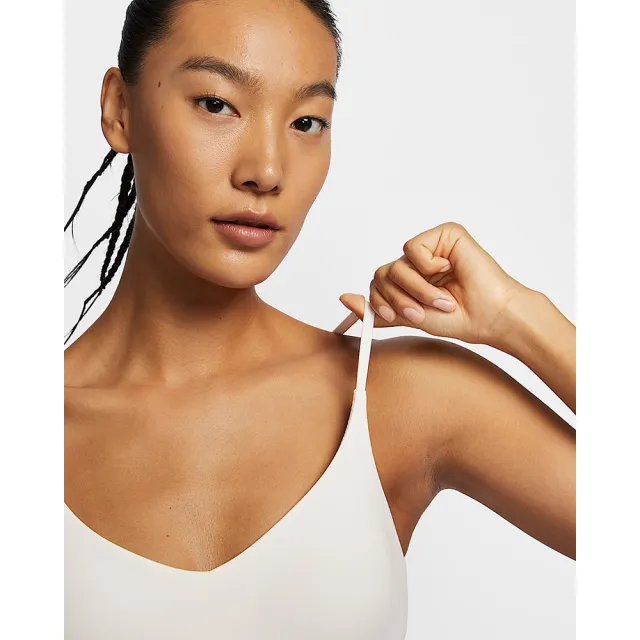 【NIKE 耐吉】運動內衣 低強度 速乾 女 AS W NK DF INDY LGT SPT BRA 白色(FD1063101)