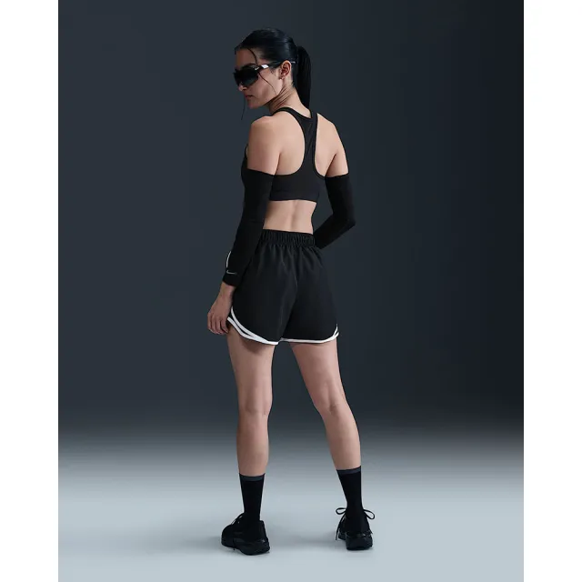 【NIKE 耐吉】短褲 運動 休閒 中腰 跑步 女 AS W NK TEMPO DF MR 3” SHORT 黑色(HM6097010)