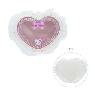 【小禮堂】雙11 Sanrio 三麗鷗 愛心造型透明窗口收納包 芭蕾款 Kitty 美樂蒂 花小兔 洽咪(平輸品