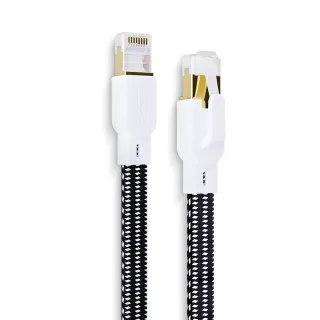 【MAGIC】Cat.8 40G 室外線 極高速純銅編織扁線乙太網路線(2M)